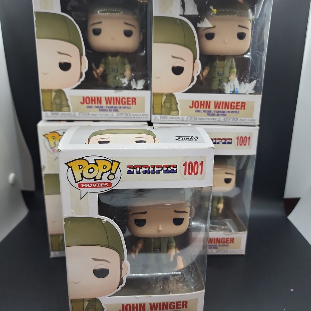 Lot of 5 - Funko Pop! Movies Stripes Bill Murray as John Winger Exclusive #1001.